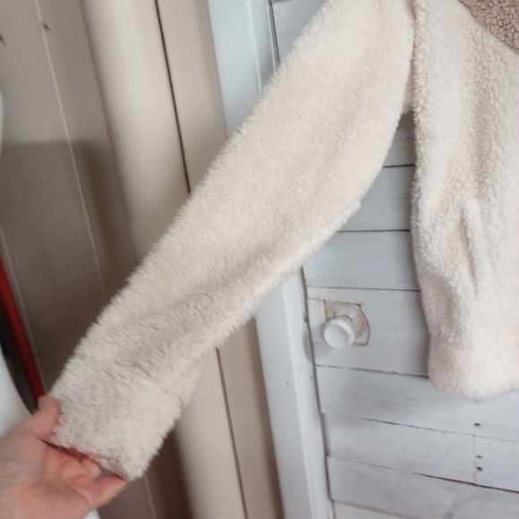 Baevely Sherpa Chevron 1/4-Zip Pullover Size Small Color Block Retro Style. - Picture 9 of 12